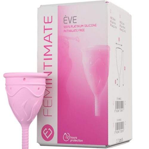 FEMINTIMATE - EVE SILICONE MENSTRUAL CUP - SIZE L
