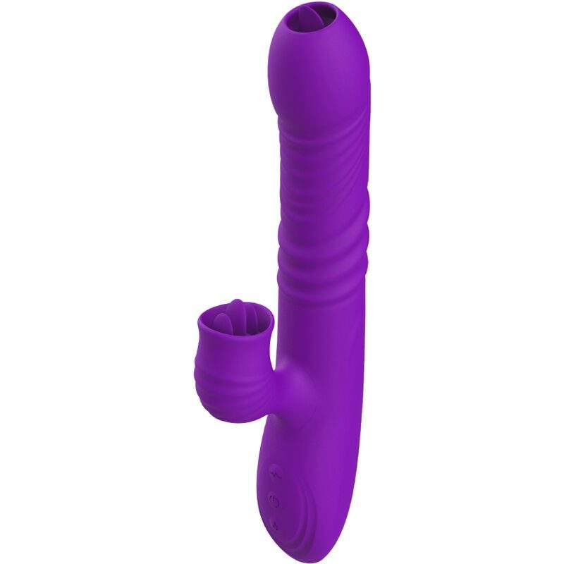 ARMONY - FULLY GSPOT VIBRATOR RABBIT WITH STIMULATING TONGUE HEAT EFFECT PURPLE