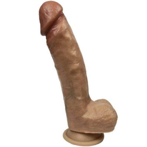 SILEXD - MODEL 2 REAL SKIN SUPER REALISTIC PENIS THERMO REACTIVE 21 CM PREMIUM SILEXPAN BROWN