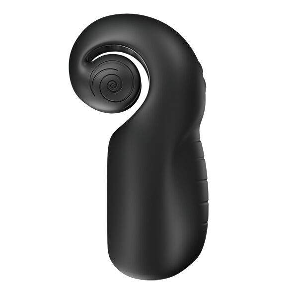 SNAIL VIBE - EVO FOR HIM MALE MASTURBATOR SLIDE N'ROLL DARK BLACK