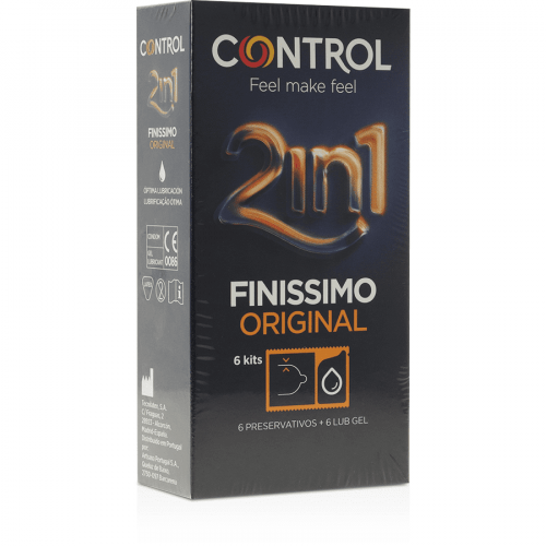 CONTROL - DUO FINISIMO PRESERVATIVO + GEL LUBRICANTE 6 UNIDADES
